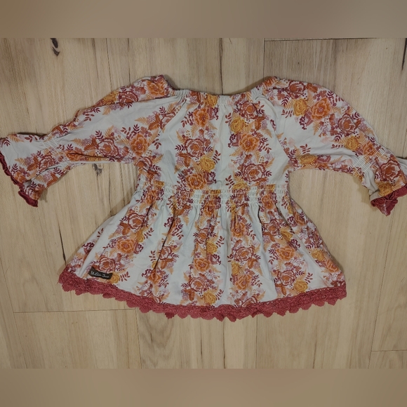 Matilda Jane Charlotte Floral Peplum Top - Picture 2 of 5